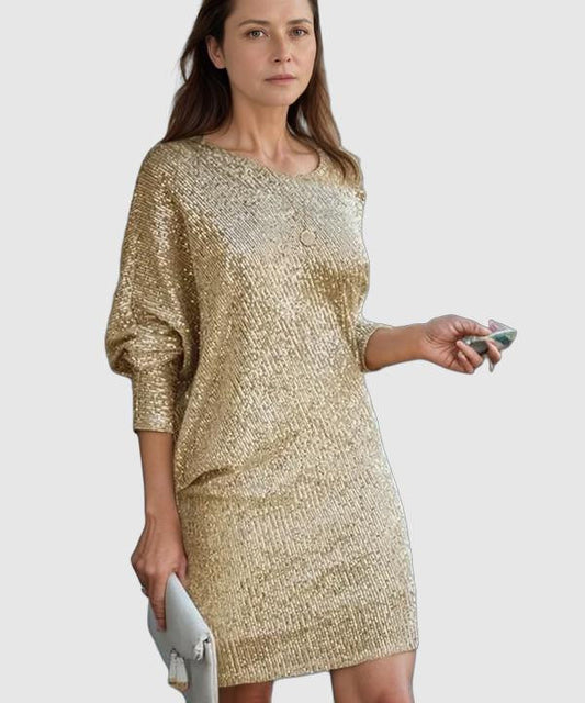Nova | Sequin Dress Knee-Length Elegant